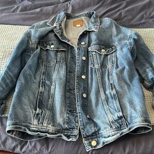 American Eagle oversized denim jacket